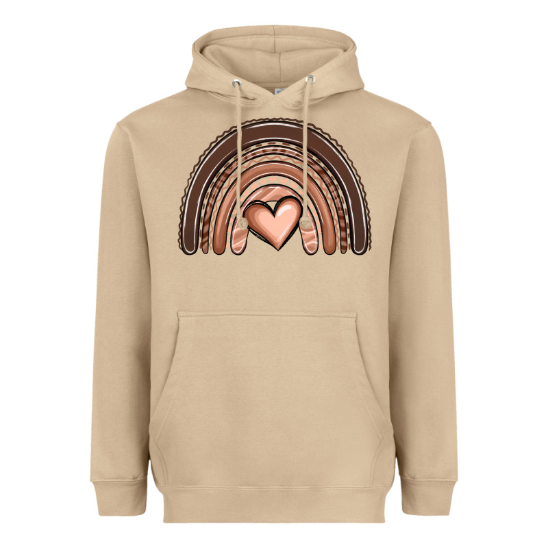 Melanin Rainbow Heavyweight Hoodie by OliviaCreatesArt | Teevron
