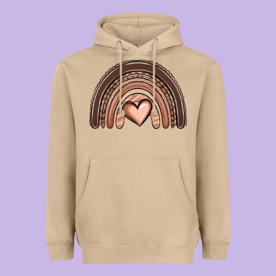 Melanin Rainbow Heavyweight Hoodie Designed By Oliviacreatesart