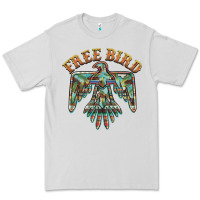 Dove Grey free bird feathers thunderbird Premium Tee - BarkalooDesign