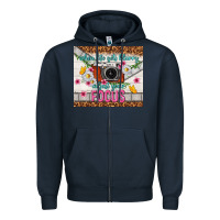 Navy when life gets blurry adjust your focus Zipper Hoodie - TumblerDesignByShophia