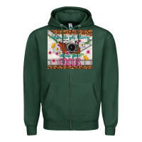Sports Green when life gets blurry adjust your focus Zipper Hoodie - TumblerDesignByShophia