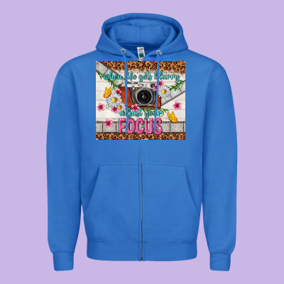 When Life Gets Blurry Adjust Your Focus Zipper Hoodie Designed By Tumblerdesignbyshophia