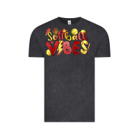 Vintage Black softball vibes Vintage Tee - MaliasSmallBusiness