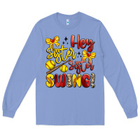 Colony Blue hey sister sister swing softball Long Sleeve Tee - Artiststas