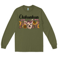 Army Green western chihuahua mom Long Sleeve Tee - RanaPortraitStore