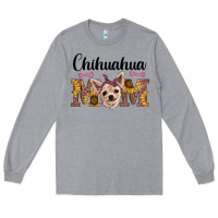 Heather Grey western chihuahua mom Long Sleeve Tee - RanaPortraitStore