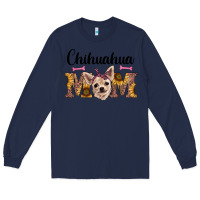 Navy western chihuahua mom Long Sleeve Tee - RanaPortraitStore