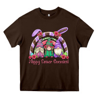 Chocolate Brown happy easter gnomies rainbow Heavy Core Tee - Artiststas