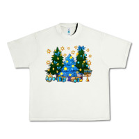 Pistachio Hannukah Christmas trees Urban Heavy Tee - NancyCooperArtShop