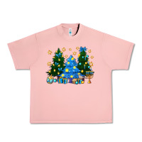 Salmon Hannukah Christmas trees Urban Heavy Tee - NancyCooperArtShop