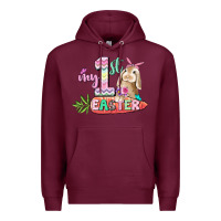 Burgundy My first Easter Day Premium Hoodie - CowGirlArtShop