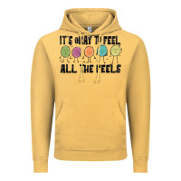 Vintage Mustard ıt's okay to feel all the feels Vintage Hoodie - MaliasSmallBusiness