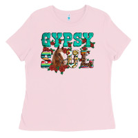 Western Gypsy Soul Horse Roses Serape Aztec Leopard Ladies Tee | Teevron