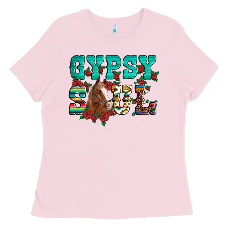 Western Gypsy Soul Horse Roses Serape Aztec Leopard Ladies Tee by Artiststas | Teevron