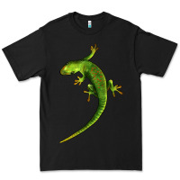 Black Green Lizard Illustrations Premium Tee - LillyAllenDesigns