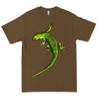 Cacao Green Lizard Illustrations Premium Tee - LillyAllenDesigns