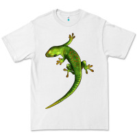 White Green Lizard Illustrations Premium Tee - LillyAllenDesigns