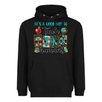 Black it's a good day to teach tiny humans Heavyweight Hoodie - OliviaCreatesArt