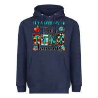 Navy it's a good day to teach tiny humans Heavyweight Hoodie - OliviaCreatesArt
