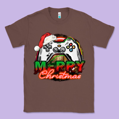 Gamer Merry Christmas Classic Tee Designed By Nancycooperartshop