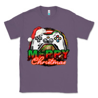 Lavender Gamer Merry Christmas Classic Tee - NancyCooperArtShop