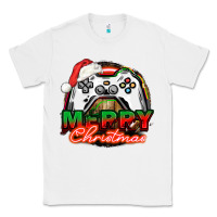 White Gamer Merry Christmas Classic Tee - NancyCooperArtShop
