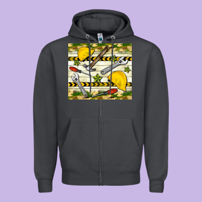 Tools Zipper Hoodie Designed By Tumblerdesignbyshophia