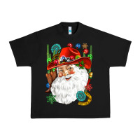 Black Cowboy Santa Urban Heavy Tee - NancyCooperArtShop
