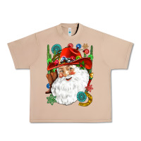 Burro Cowboy Santa Urban Heavy Tee - NancyCooperArtShop