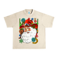 Sandshell Cowboy Santa Urban Heavy Tee - NancyCooperArtShop