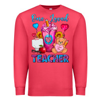 Cardinal One Loved Teacher Valentines Day Cold Drink Frappe Premium Sweatshirt - FaDigitalArtStudio