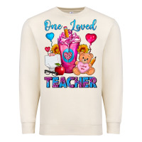 Sandshell One Loved Teacher Valentines Day Cold Drink Frappe Premium Sweatshirt - FaDigitalArtStudio