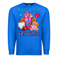 True Royal One Loved Teacher Valentines Day Cold Drink Frappe Premium Sweatshirt - FaDigitalArtStudio