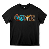 Black western love Heavy Core Tee - AdoDesignShop