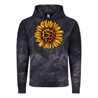 Cloud Black sunflower leopard Vintage Hoodie - Jasminsmagicworld