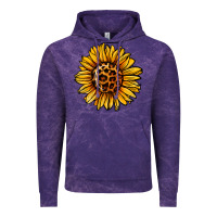 Cloud Purple sunflower leopard Vintage Hoodie - Jasminsmagicworld