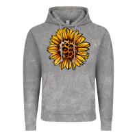Cloud Rock sunflower leopard Vintage Hoodie - Jasminsmagicworld