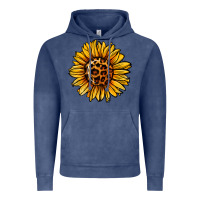 Vintage Denim sunflower leopard Vintage Hoodie - Jasminsmagicworld