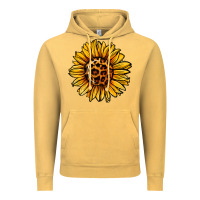 Vintage Mustard sunflower leopard Vintage Hoodie - Jasminsmagicworld