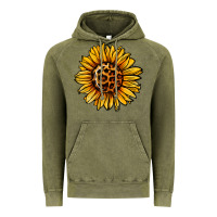 Vintage Olive sunflower leopard Vintage Hoodie - Jasminsmagicworld