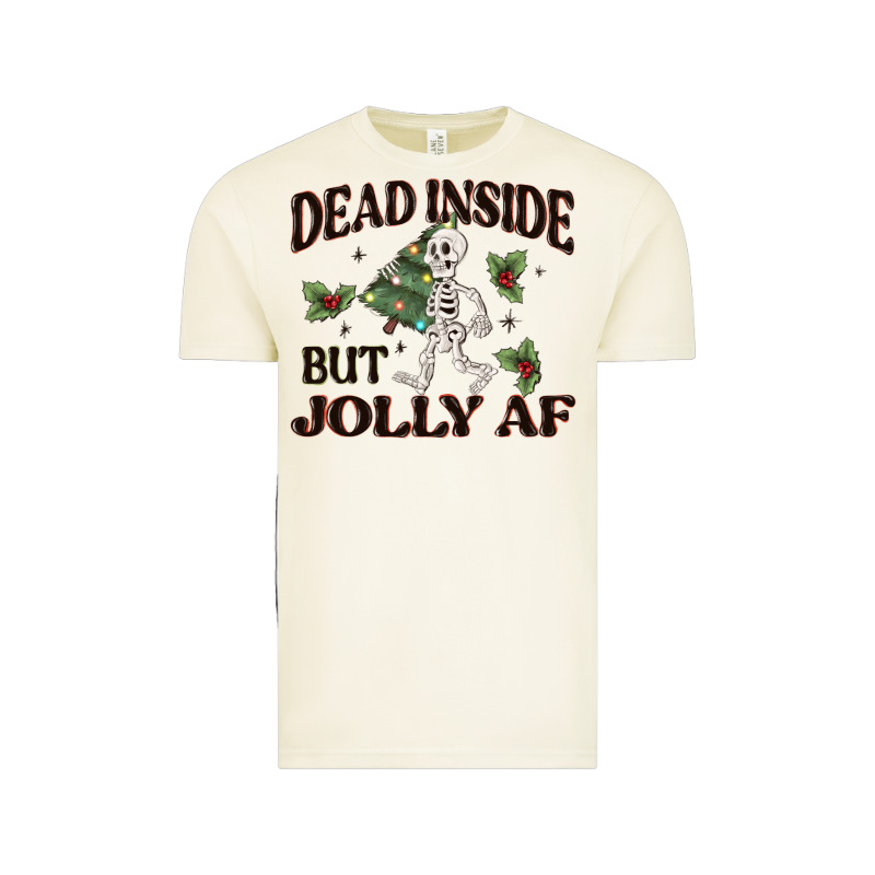 Dead Inside But Jolly Af Vintage Tee by MaliasSmallBusiness | Teevron