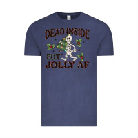 Vintage Denim dead inside but jolly af Vintage Tee - MaliasSmallBusiness