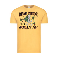 Vintage Mustard dead inside but jolly af Vintage Tee - MaliasSmallBusiness