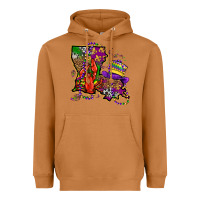 Meerkat mardi gras louisiana map Heavyweight Hoodie - OliviaCreatesArt
