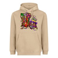Mushroom mardi gras louisiana map Heavyweight Hoodie - OliviaCreatesArt