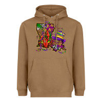Toasted Coconut mardi gras louisiana map Heavyweight Hoodie - OliviaCreatesArt