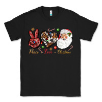 Black Peace love Christmas Classic Tee - NancyCooperArtShop