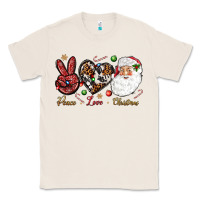 Natural Peace love Christmas Classic Tee - NancyCooperArtShop