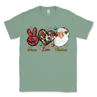 Sage Peace love Christmas Classic Tee - NancyCooperArtShop