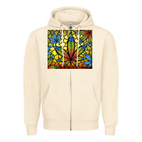 Sandshell stained glass weed Zipper Hoodie - TumblerDesignByShophia